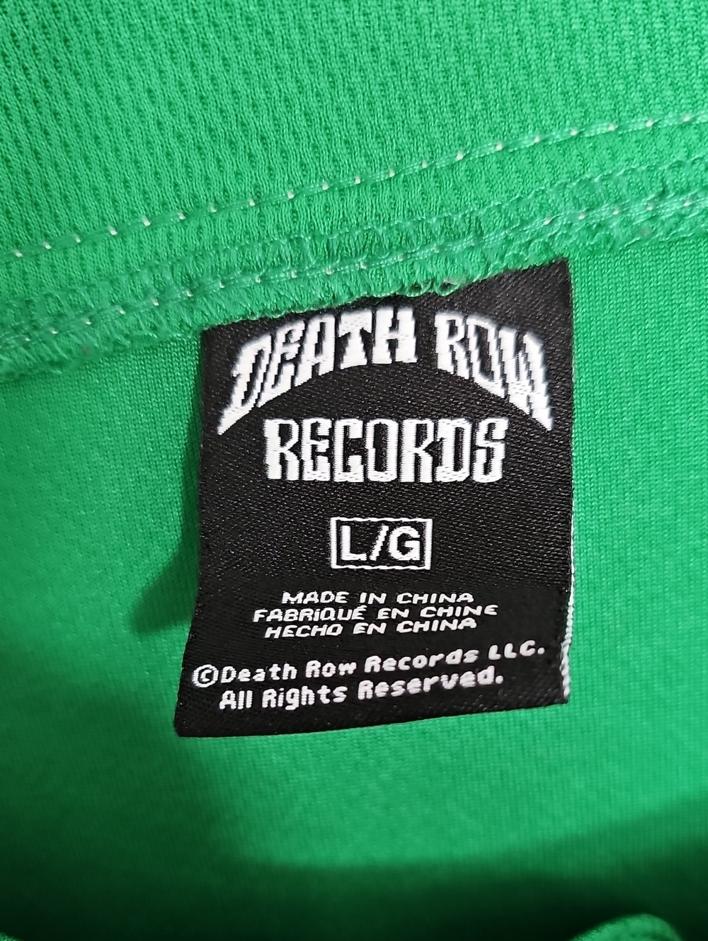 Death Row Records Baseball Jersey. View 3